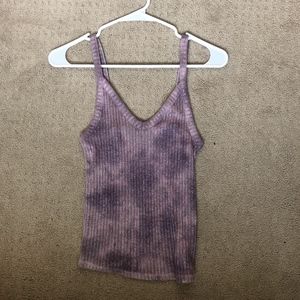 Tie Dye purple tank top